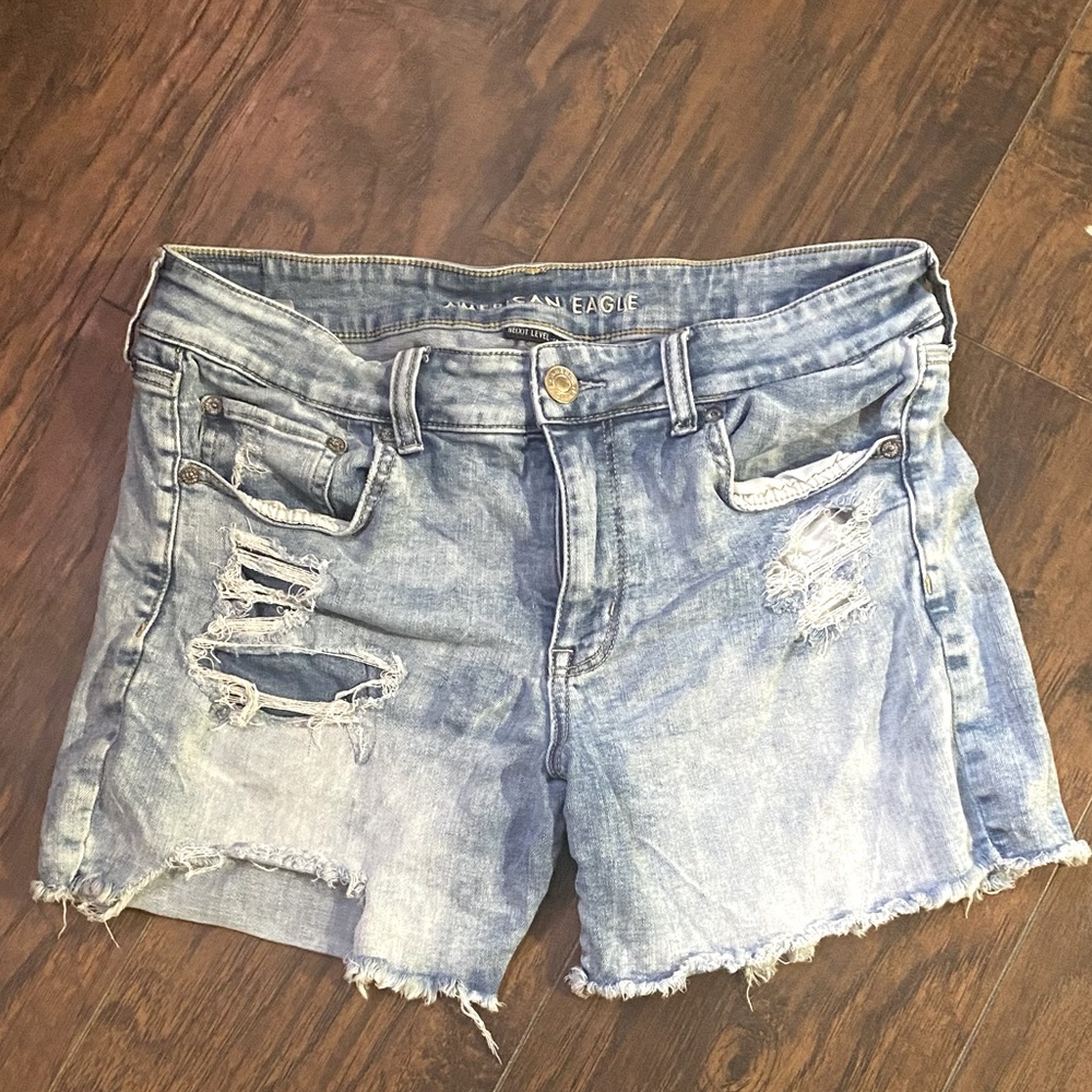 American Eagle, Distressed, Next Level Stretch, Midi Shorts